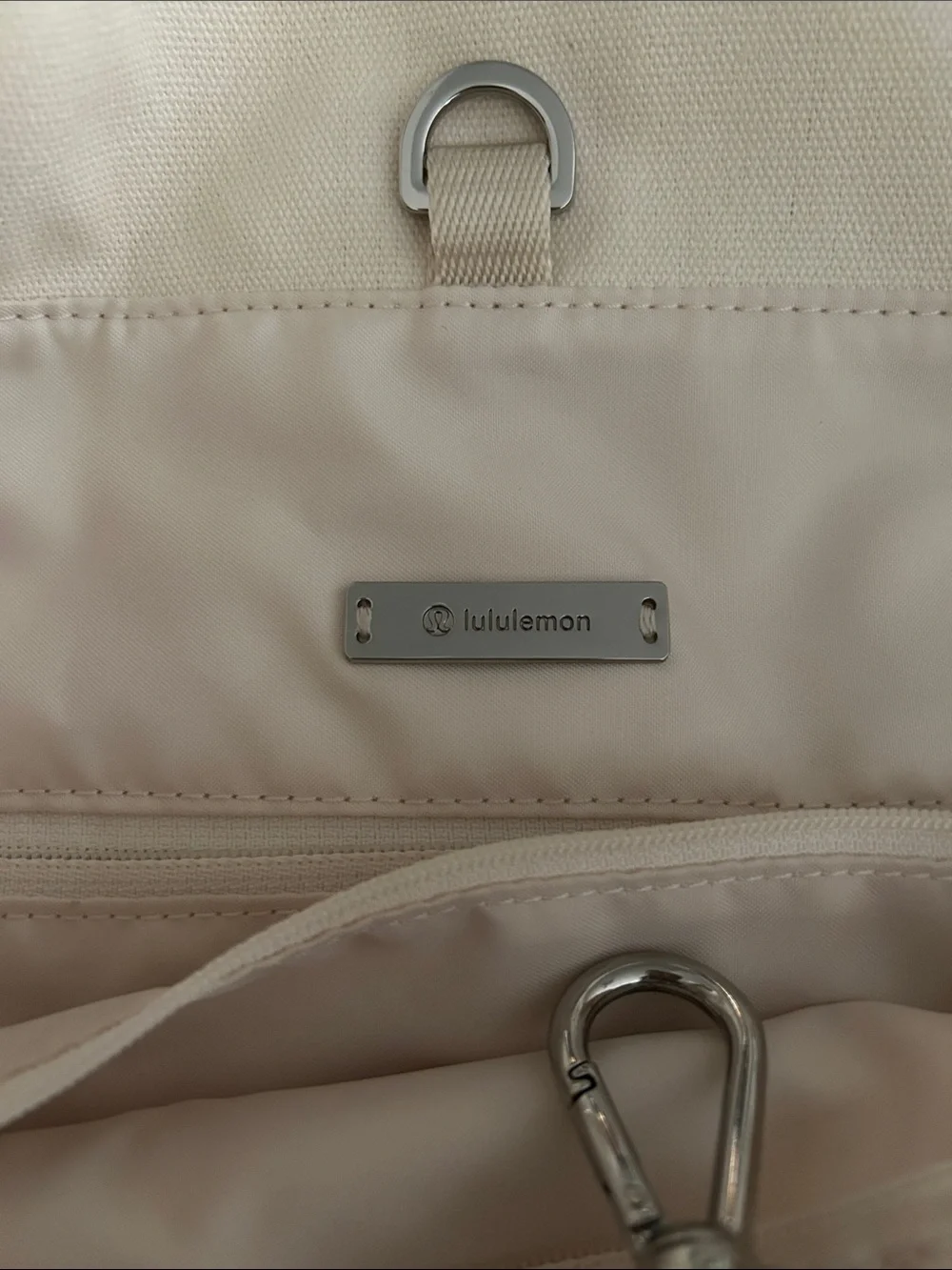 lululemon athletica Cream Canvas Tote
